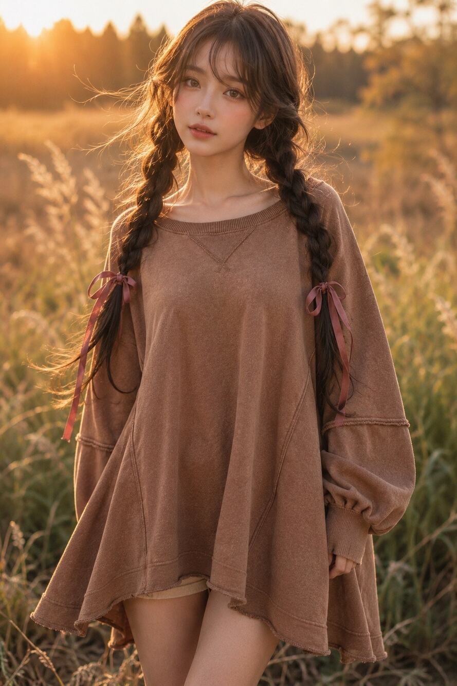 American Eagle Fireside Flickers + Forest Wanders slouchy oversized sweatshirt